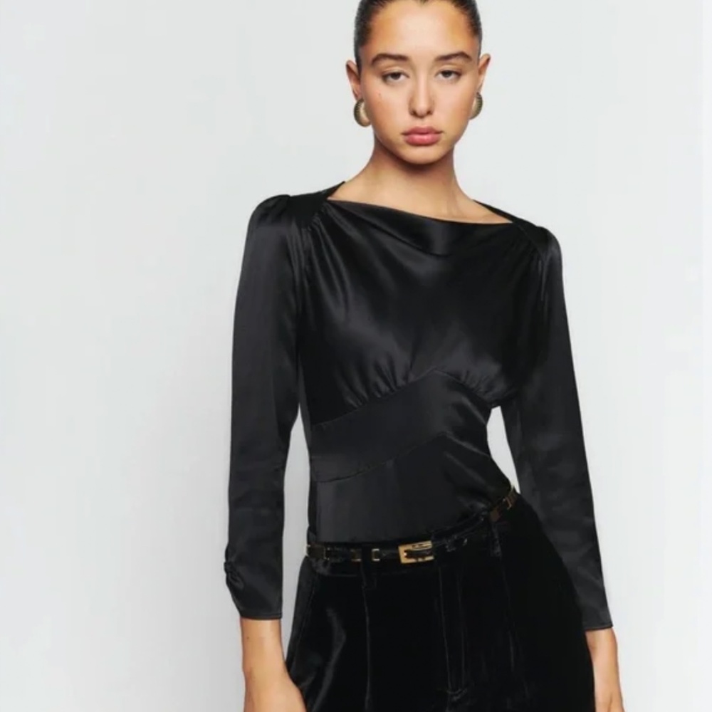 Reformation Silk Jason Top